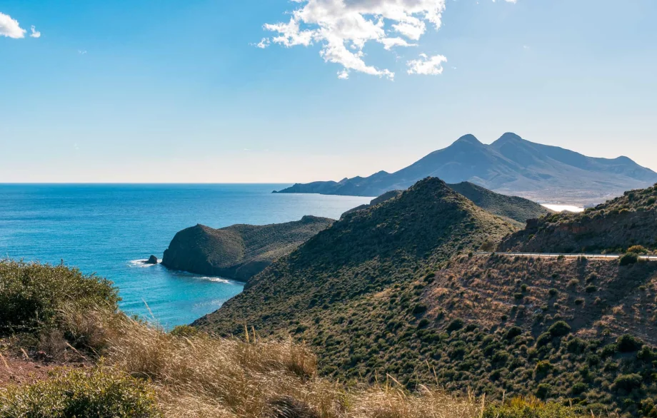 Costa del Cabo de Gata en Almería. Vista desde el mirador de la Amatista.